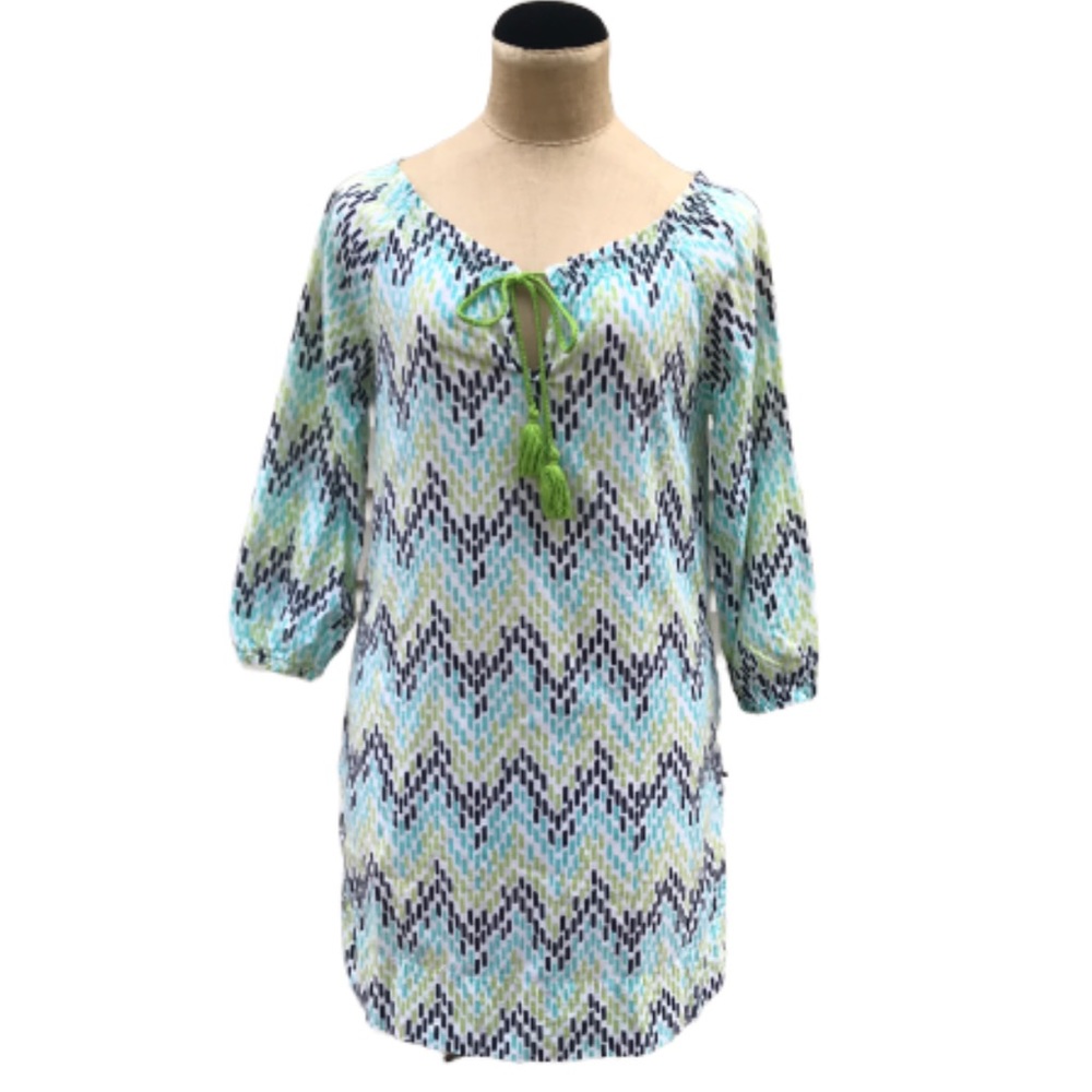 Hatley Chic Chevron Print Tunic Dress Size XS